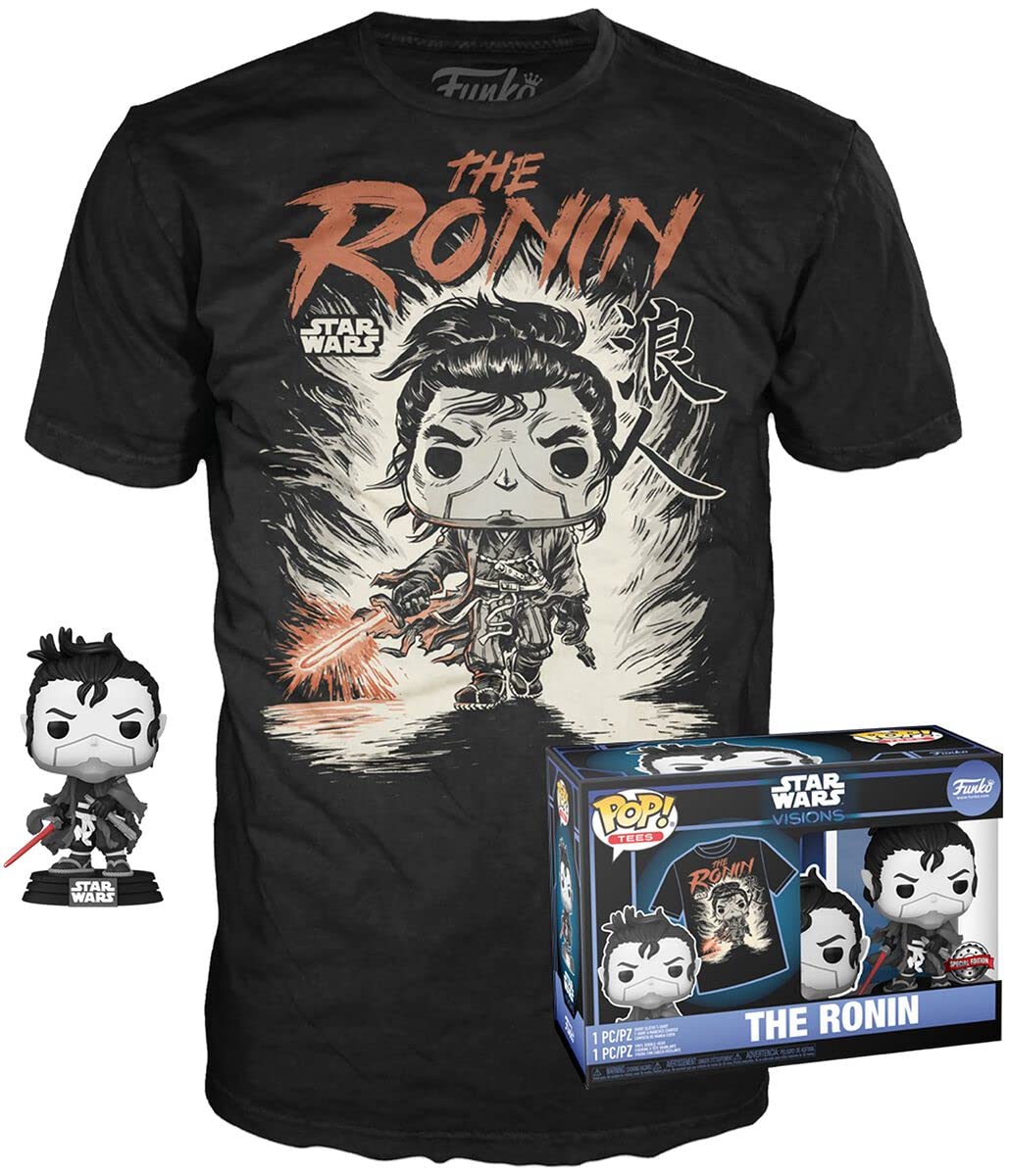 Funko Pop! & Tee: Star Wars - Kyoto - Large - (L) - T-Shirt - Clothes With Collectable Vinyl Figure - Gift Idea - Toys and Short Sleeve Top for Adults Unisex Men and Women - Official Merchandise