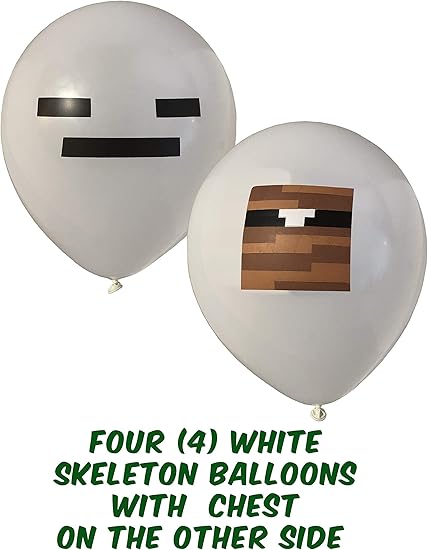 Amazon ジャイアント24個パック ピクセルマイナークラフトスタイル ゲーマーパーティーバルーン 大型両面12インチ ラテックスバルーン ゲーマー誕生日パーティー用品 Tnt 牛 幽霊 雲 クリーパ スパイダーパーティーデコレーション 風船 バルーン おもちゃ