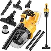 Cordless Vacuum Cleaner for Dewalt 20V Battery,100 AW Handheld Vacuum Cleaner with Washable HEPA Filter,55CFM Portable Shop Vacuum for Car/Pet Hair/Carpets/Hard Floors(No Battery)