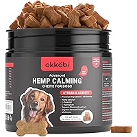 Hemp Calming Chews for Dogs - 150 Pcs - Anxiety Relief with Melatonin - Helps with Stress, Travel, Check-up, Barking & Groomi