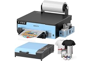 EXPLUX A4 DTF Printer,with XP600 printhead with Anti-Clogging Technology + 200% high Speed Printing,for DIY T-Shirt,Other Textiles,2-Year Ink Included