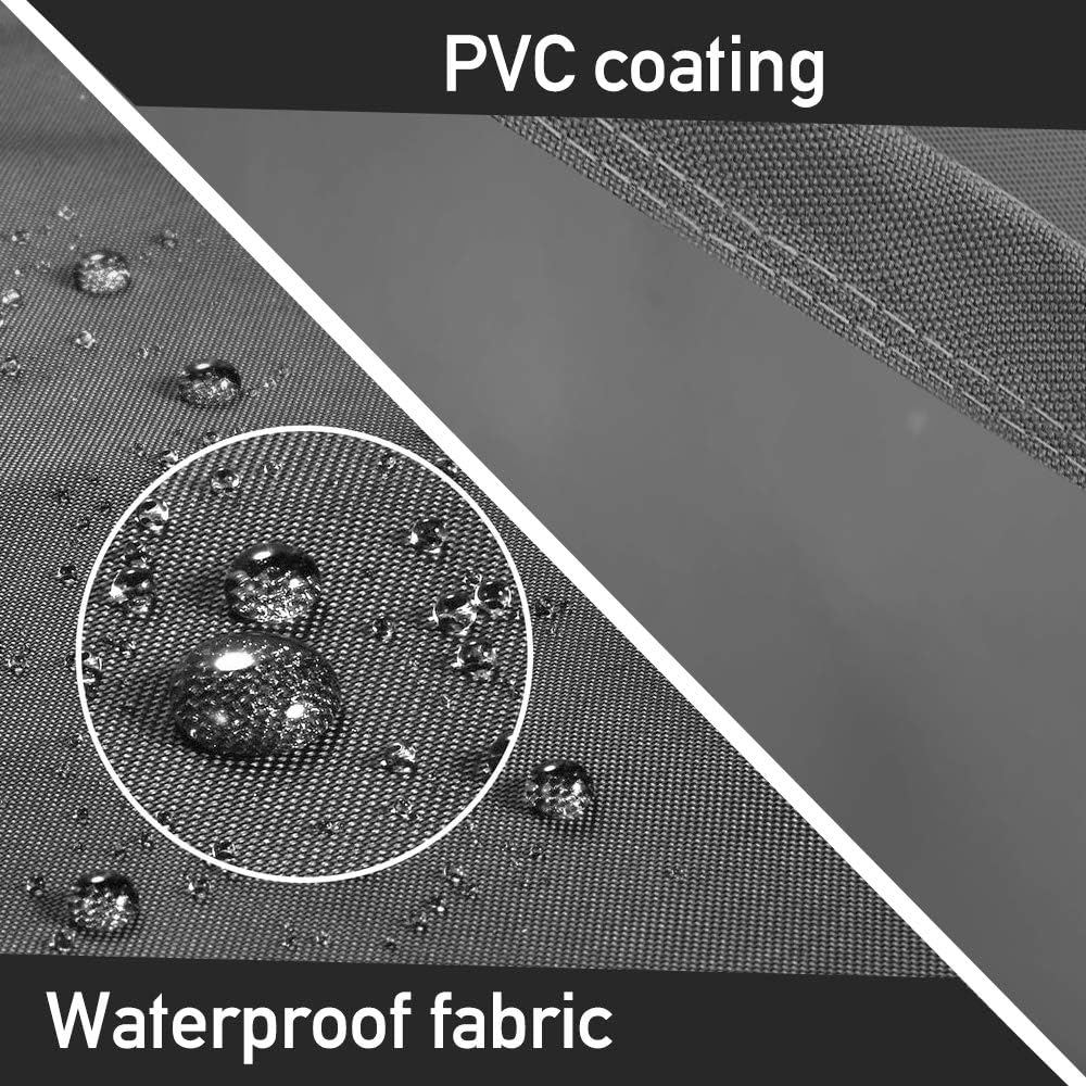 STARTWO Patio Furniture Cover Heavy Duty Waterproof Anti-Fading Cover for Outdoor Round Table & Chairs Set, Grey 60" x 28" : Garden & Outdoor