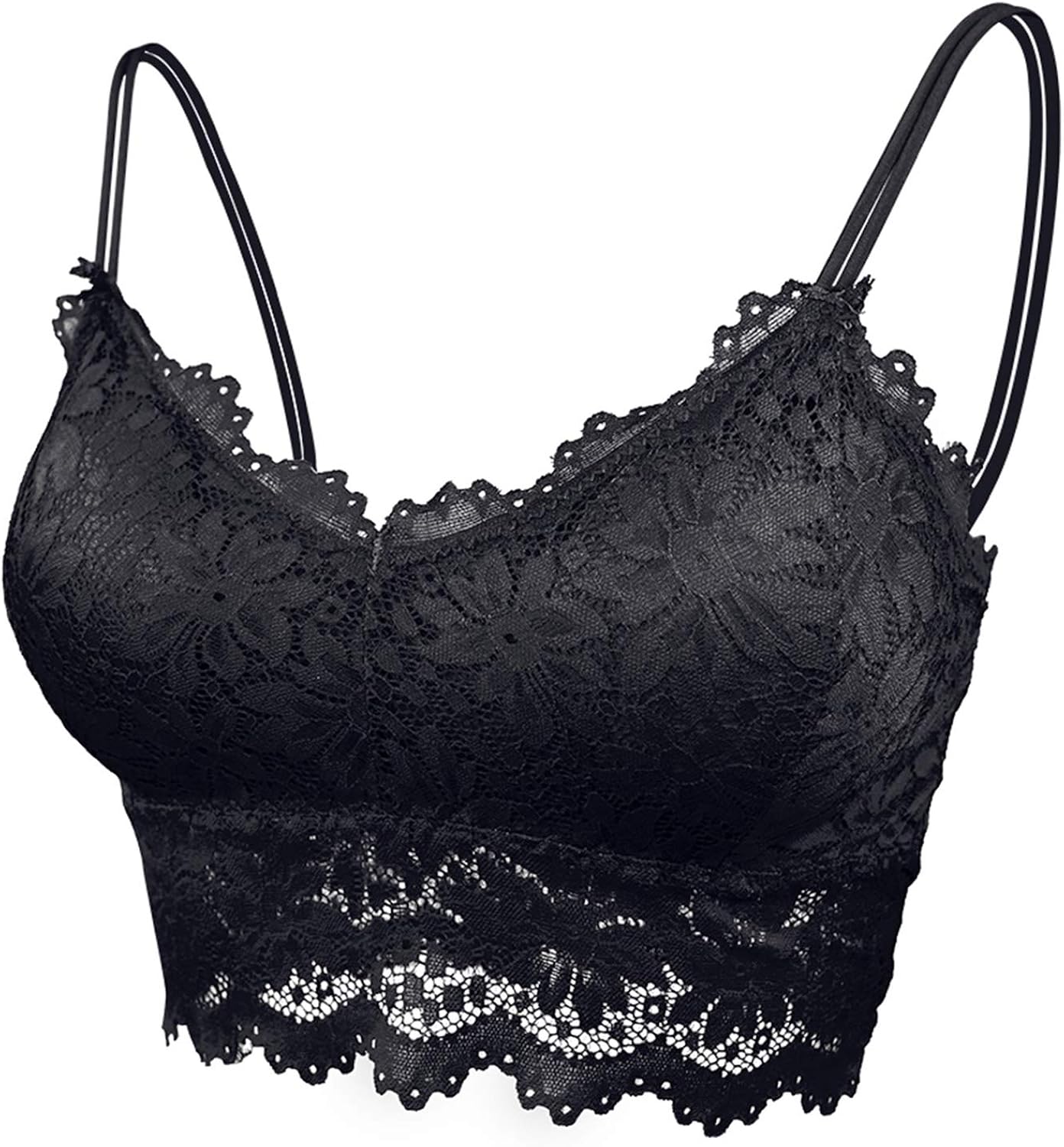 AIEOE DamenBH mit Spitze, Bralette, mit Trägern, Unterwäsche, große Größe, tiefer VAusschnitt
