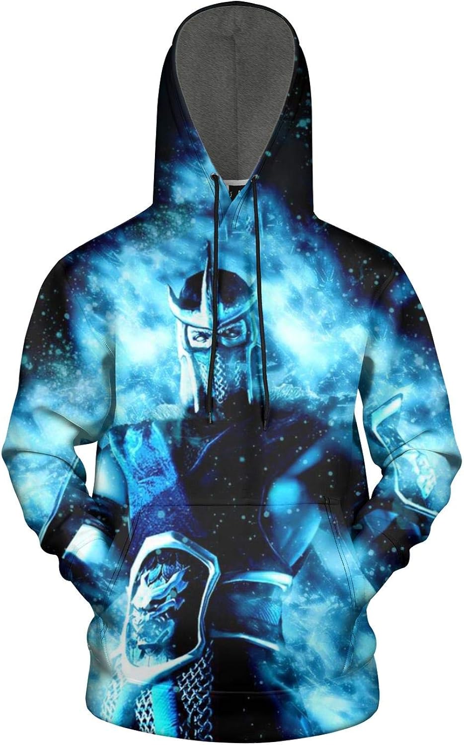 Mens 3D Printed Galaxy Hooded Sweatshirt for MortalKombatSubZero
