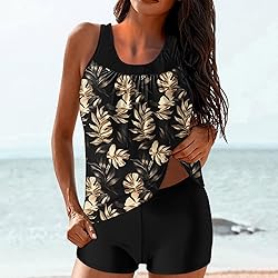 Tankini Swimsuits for Women Tummy Control Blouson