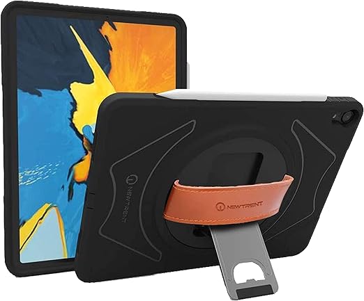 Amazon Com New Trent Ipad Pro 11 Case For Old Model Ipad Pro 11 Case 2018 Rugged Kickstand With Rotational Hand Strap For Ipad Pro 11 2018 Apple Pencil Holder With No Built In Screen Protector