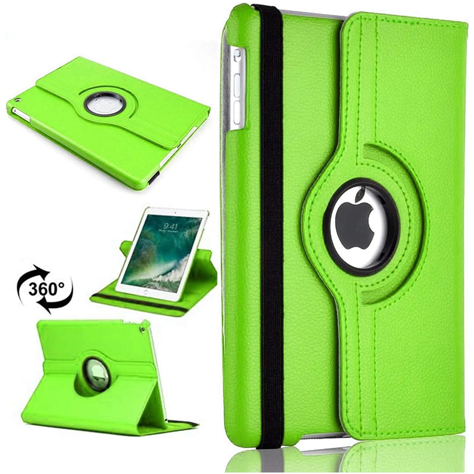 PROTech 360 Rotate Case for iPad 9.7-Inch Air 1 (2013), iPad Air 2 (2014), iPad 5th (2017) iPad 6th (2018) Auto Sleep/Wake, Lightweight Protective Tablet Cover (Green)