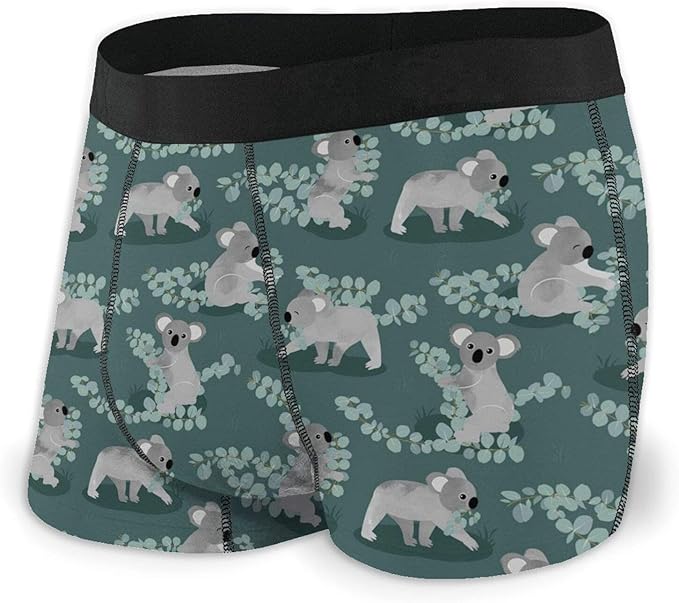 Koala Men Breathable Boxer Brief Stretchy Underwear with Flex Waistband