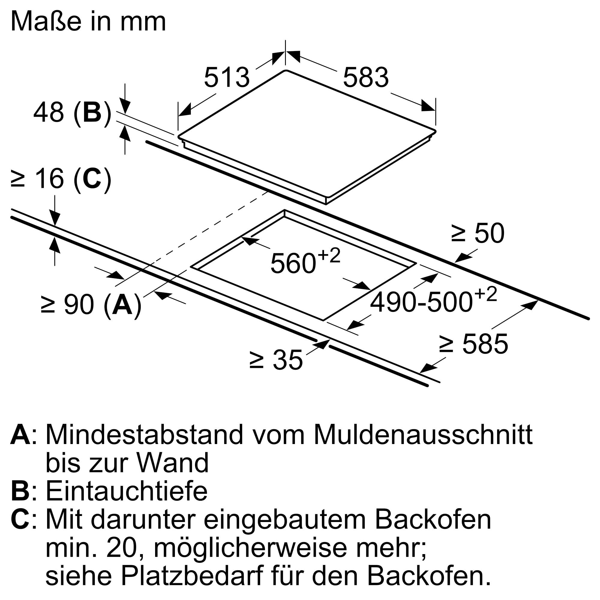 Siemens ET645HN17E iQ300 Glaskeramik-Kochfeld, 60 cm, Made in Germany, Flachrahmen-Design, zuschaltbare Bräterzone, touchControl - Steuerung per Fingertipp, Zweikreiszone 21 cm 5