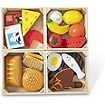 Melissa & Doug Food Groups - 21 Wooden Pieces and 4 Crates, Multi