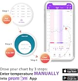 Easy@Home Ovulation Tracker Digital Basal Thermometer Purple DMT-3018 view 4