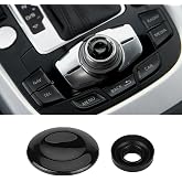 AOUTTUOA MMI Repair Knob Navigation Joystick Center Console Button Cover Fit for Audi A4 A5 A6 Q5 Q7 S4 S6 2007-2015, Replace 8K0998068 8K0998068A