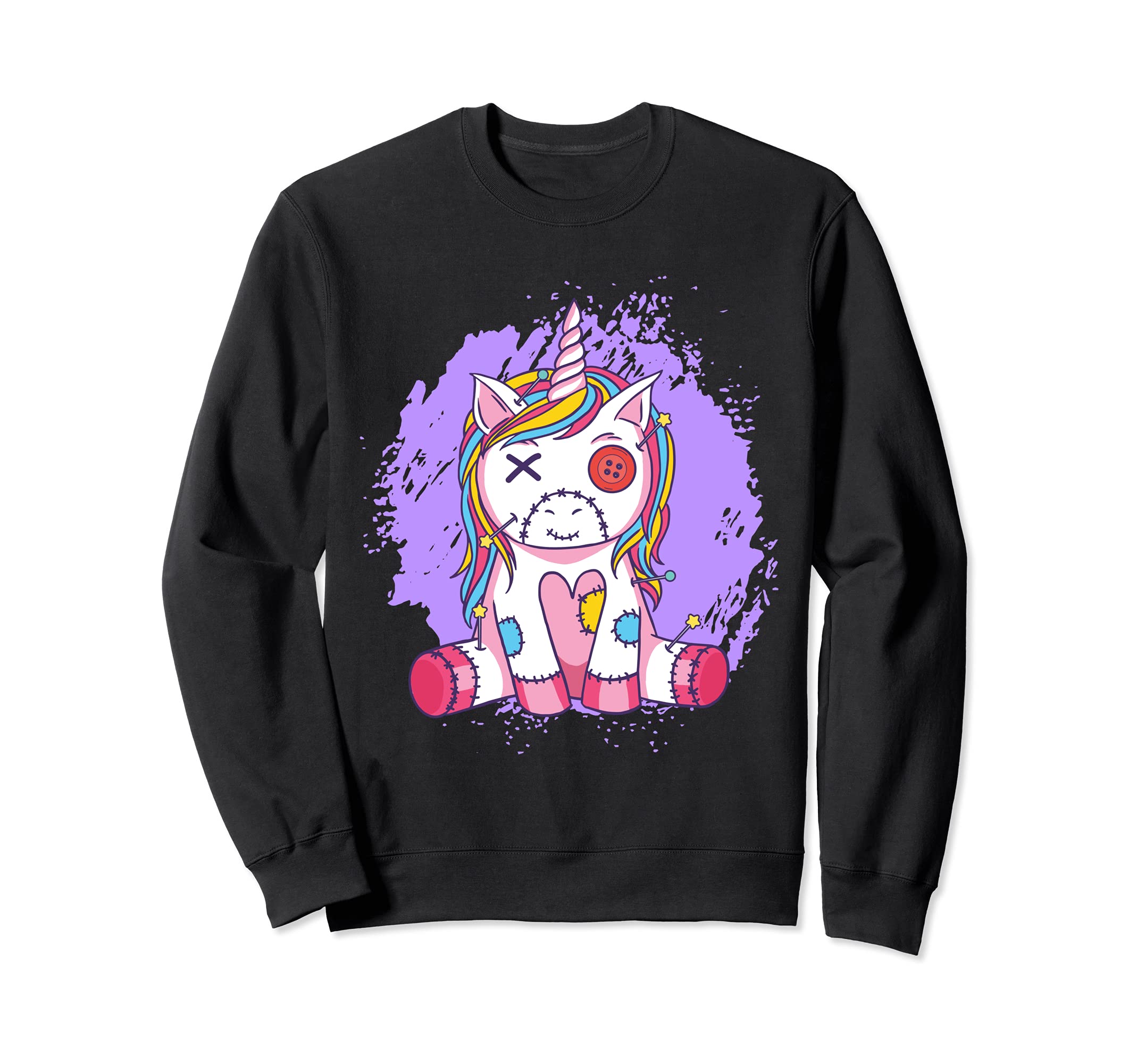 Unicorn Magical Rainbow Dolls Curse Witchcraft Black Magic Sweatshirt
