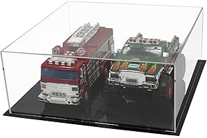 Better Display Cases Versatile Acrylic Clear Display Case - Medium Rectangle Box with Black Base 15" x 15" x 6" (BK07/A030A-BDS)