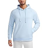 CRZ YOGA Hoodies for Men French Terry Hooded Sweatshirts Workout Athletic Casual Pullover Tops with Pocket