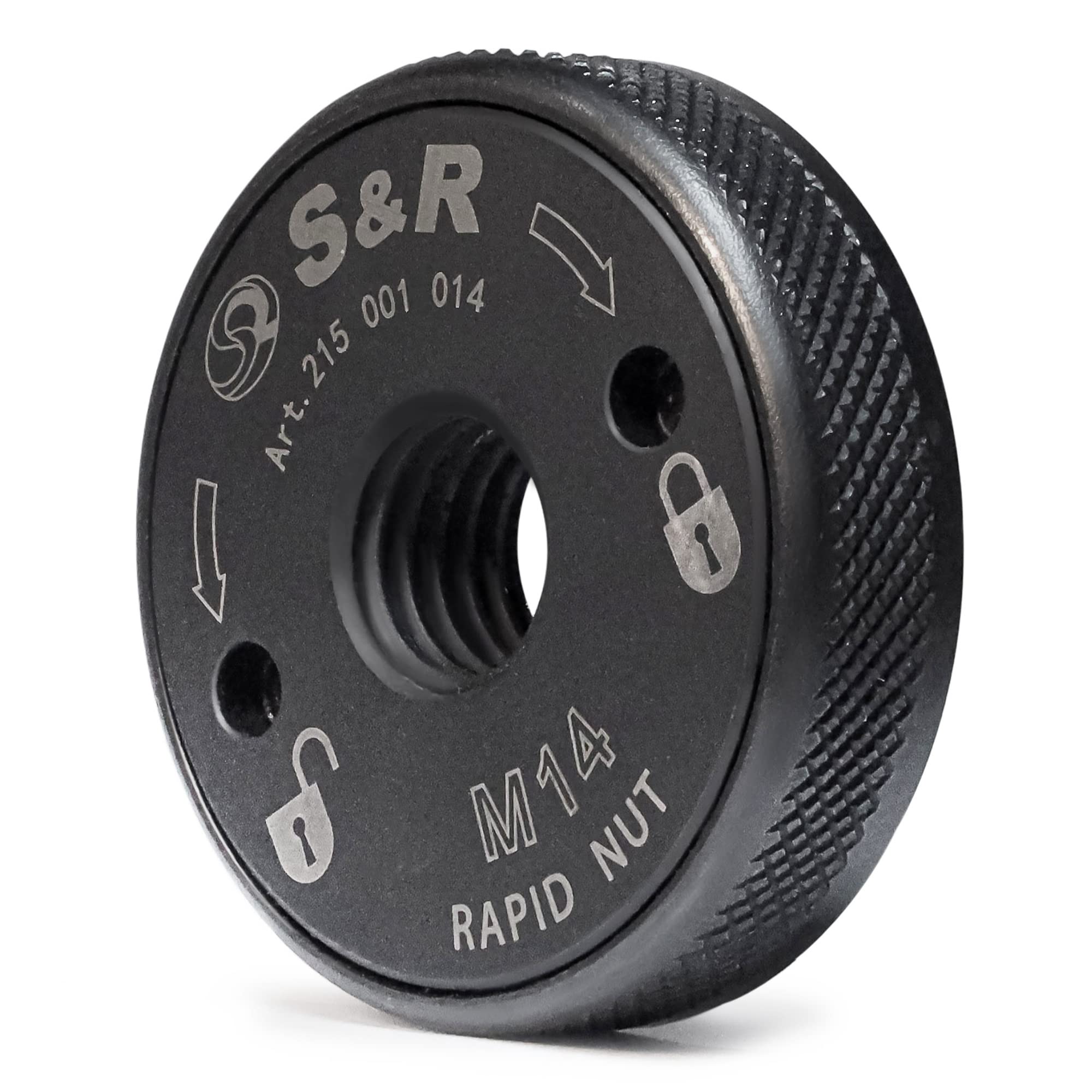 S&R Quick Clamping Flange M14 – Fast Locking Nut for Angle Grinders | Tool-Free Quick Release