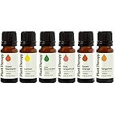 Plant Therapy Fruit Essential Oil Set - Grapefruit, Tangerine, Lemon, Mandarin, Lime, Orange Sweet Essential Oils, 100% Pure, Undiluted, for Diffusers & DIYs, 10 mL (1/3 oz) Each