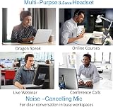 LLM 3.5mm Headset with Noise Canceling Mic, In-Line Controls, PC Gaming view 7