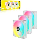 Corsair iCUE LINK QX120 RGB 120mm Magnetic Dome Fans Triple Starter Kit White view 9