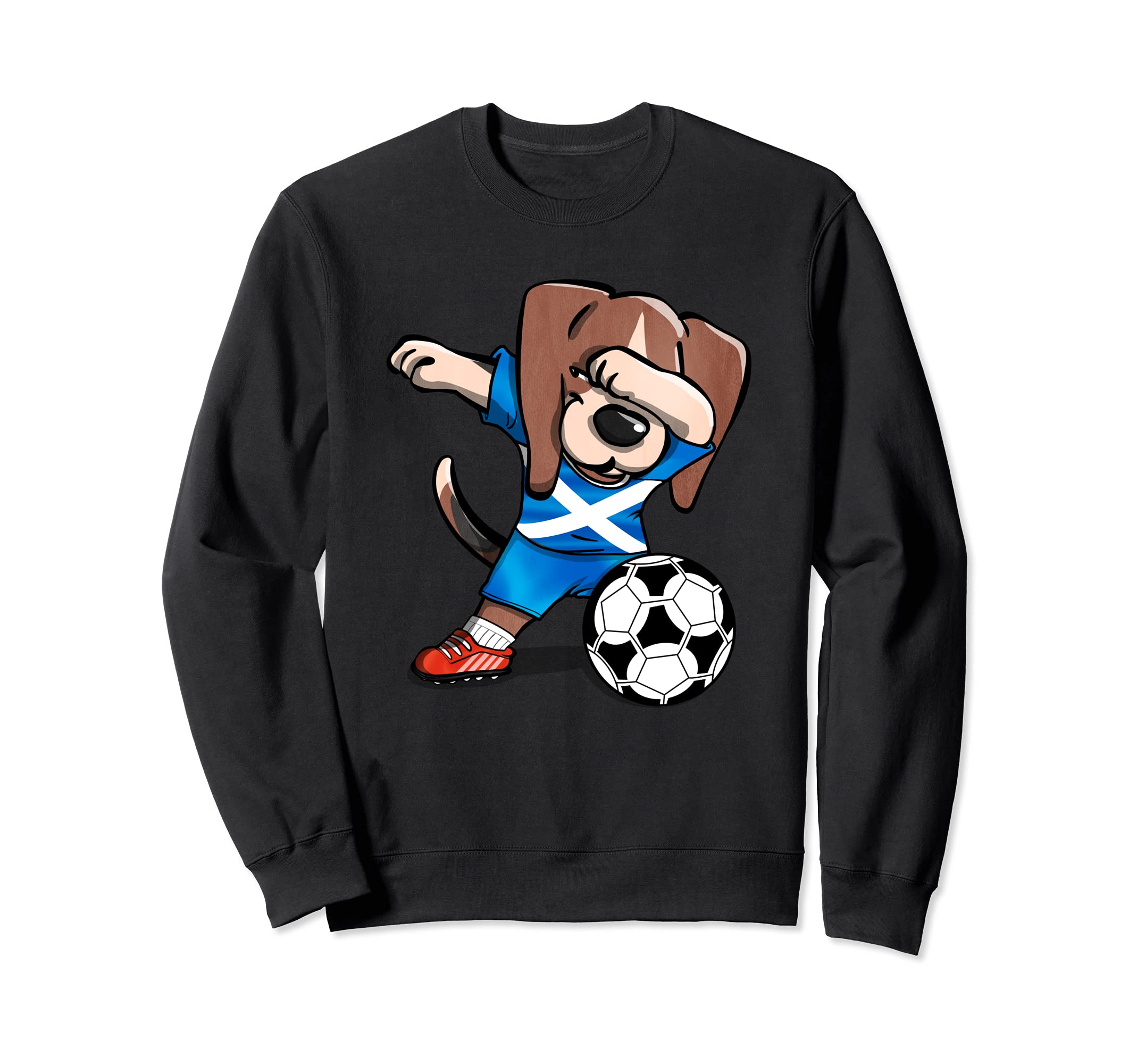 Dabbing Beagle Scotland Football Fans Jersey Scottish Soccer Sweatshirt
