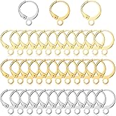150pcs Stainless Steel Earring Hoops, Leverbacks Hoop for Jewelry Making Earrings Findings,Dangle Hookp,French Ear Wire,Interchangeable Dangle Ear Wire Findings