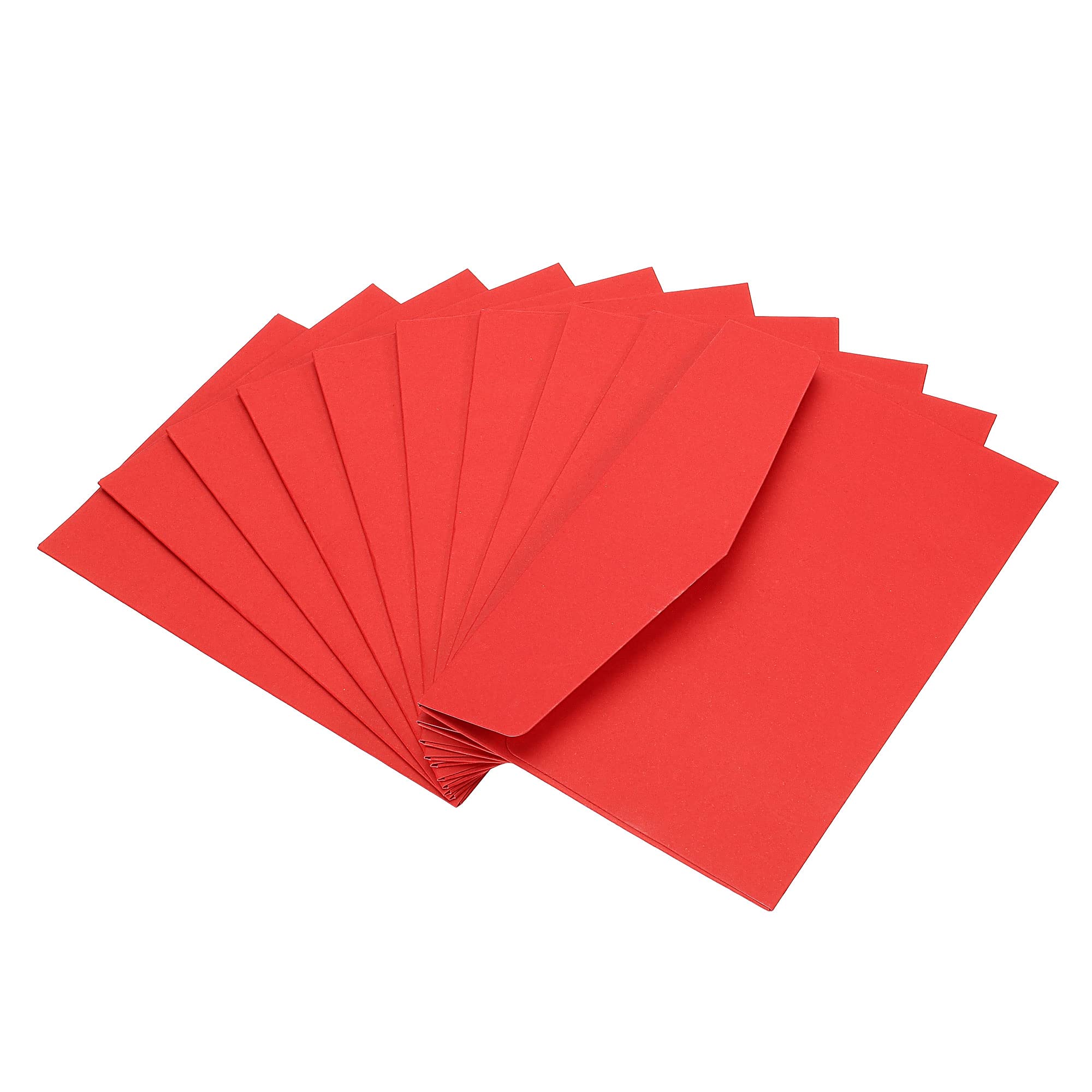 PATIKIL Invitations Envelopes, 25 Pack Colorful Blank Cards for Birthdays Wedding, Red