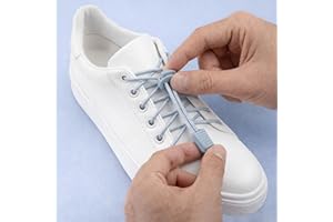 Tieless Elastic Shoe Laces - No Tie Shoelaces for Men Women with Spring Lock, Tail Clip, 3mm Elastic Rope
