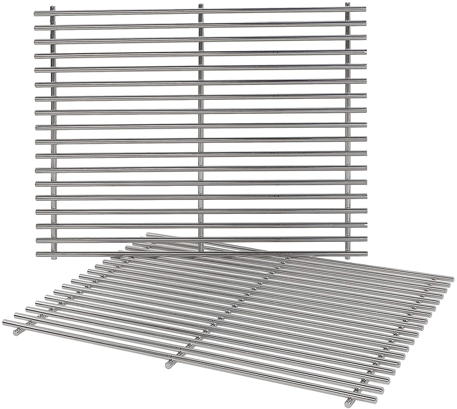 LOKHING 7528 49.5CM Grill Grates for Weber Genesis 300 E310 E320 E330 S310 S320 S330, Stainless Steel Cooking Grids Spare Parts for Genesis EP310 EP320 6512001, 6519099 Gas Grills.