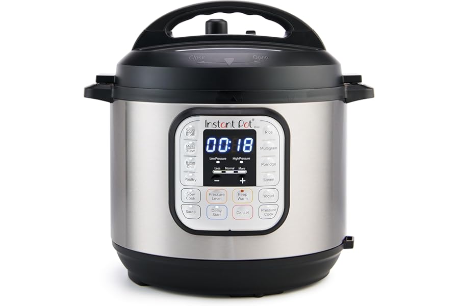 Instant Pot Duo 7-in-1 Electric Pressure Cooker, Slow Cooker, Rice Cooker, Steamer, Sauté, Yogurt Maker, Warmer & Sterilizer, Book