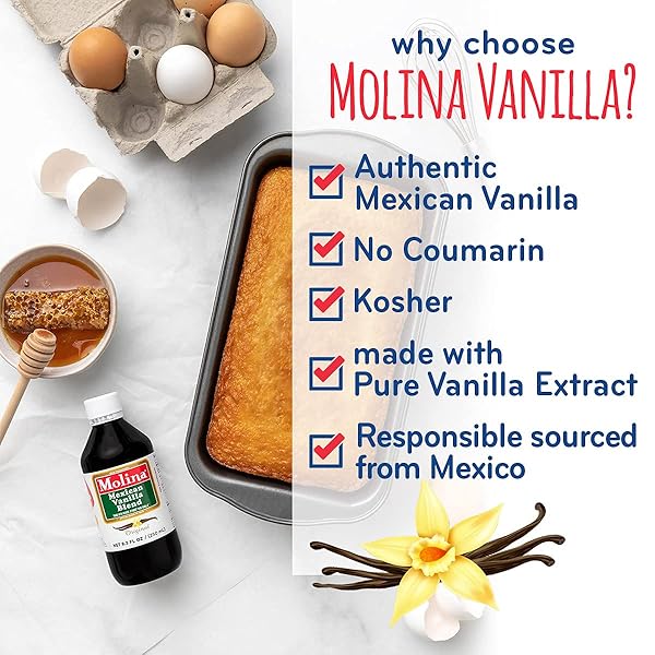 MOLINA MEXICAN VANILLA BLEND EXTRACT – ORIGINAL, 8.3 FL OZ