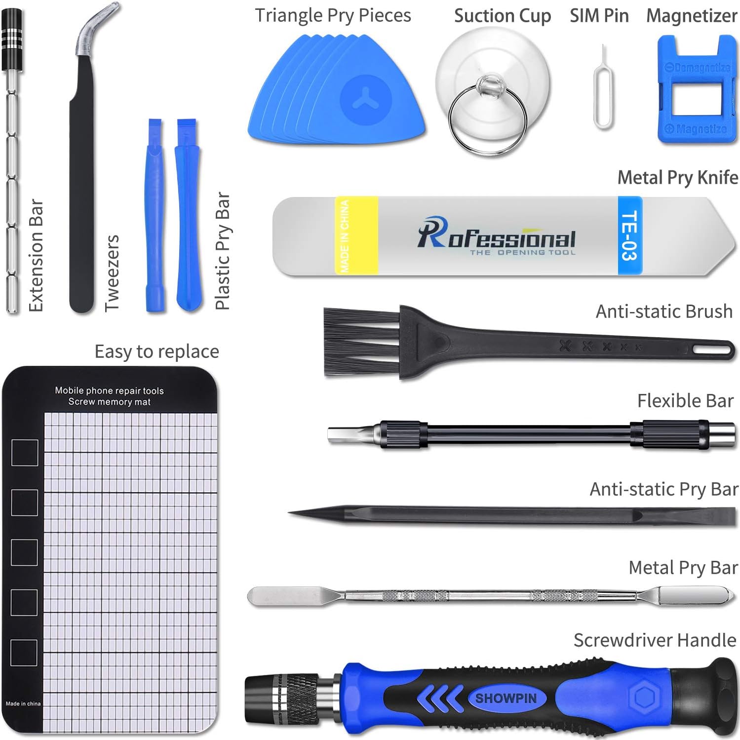 140 IN 1 Precision Magnetic Screwdriver Set for Computer, Professional Screen Repair Kit for iPhone, Samsung, Small Impact Screw Driver Set for HP Laptop, Asus PC, Glass,Ps4, Electronic DIY Hand Tools: Home Improvement