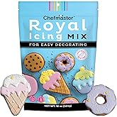 Chefmaster White Royal Icing Mix, Decorating Cookies, Making Cake Decorations, Extra Smooth & Versatile, Just Add Water, Non-