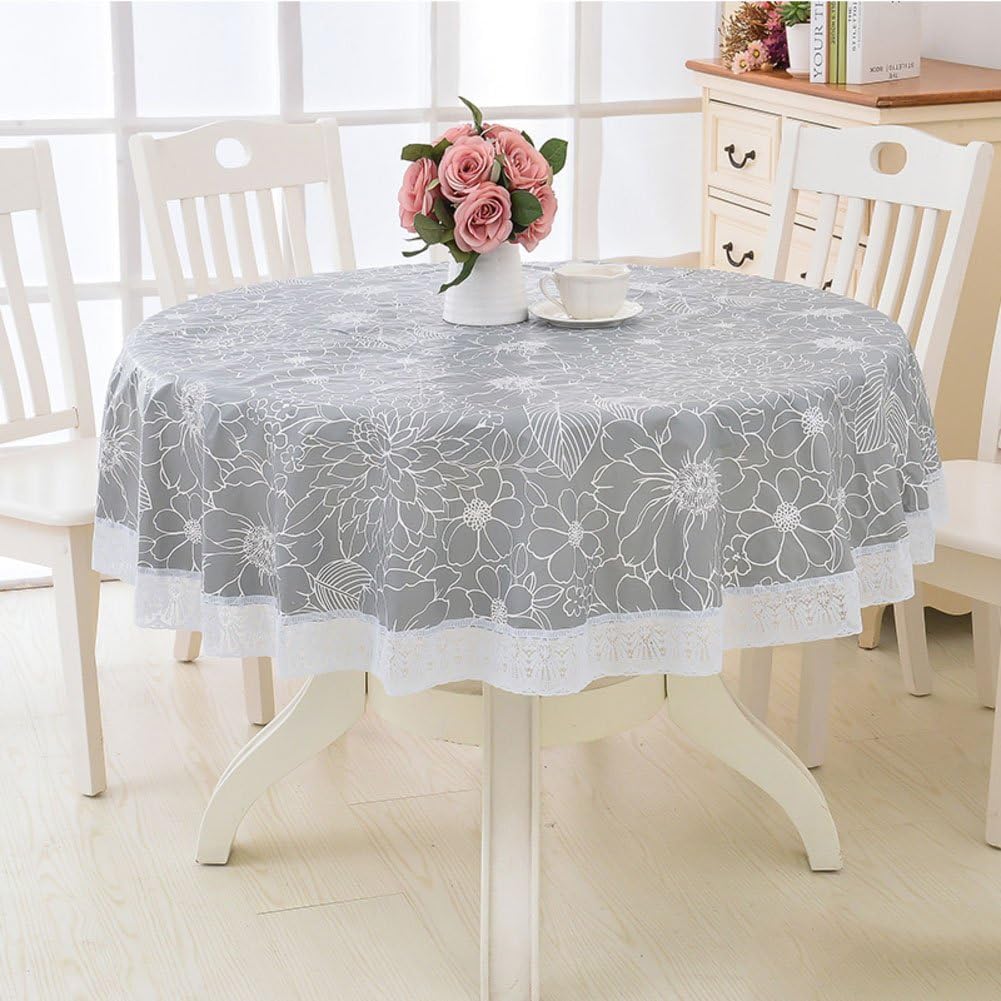 HM&DX PVC Transparent Nappe De Table Protection Imperméable