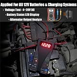 MOTOPOWER 12V Digital Battery Tester Voltmeter with LCD Display LED Indicators view 2