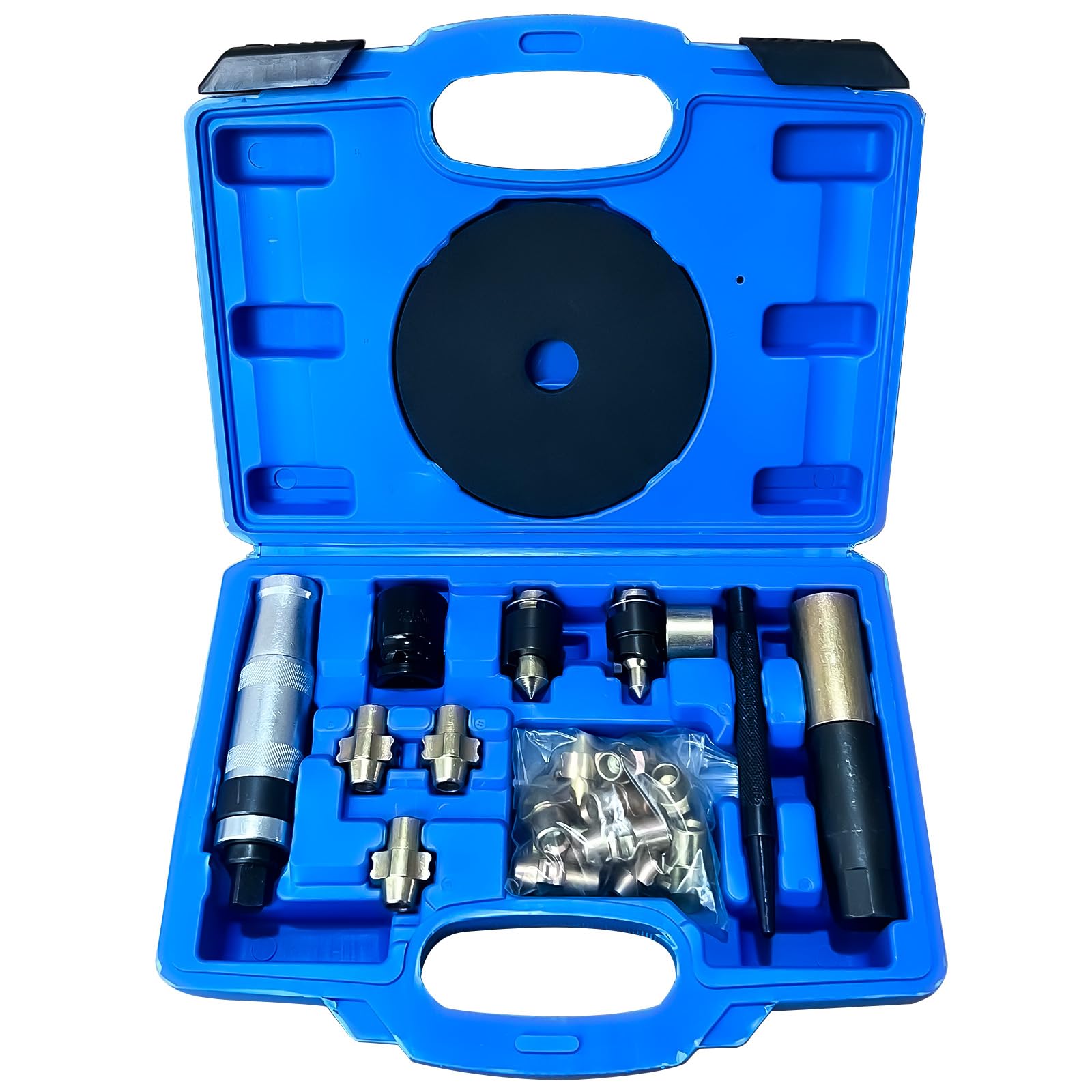 NSGMXT 10pcs Nut Removers Master Locking Wheel Nut Removal Tool Kit w/ 10 Free Blades