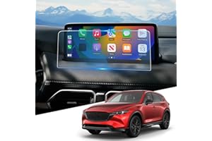 WEIPIN For 2021-2025 CX5 CX9 (2.5 S Carbon Edition/2.5 S Premium/2.5 S Carbon Turbo) Screen Protector 10.25 Inch Glossy Tempered Glass Touchscreen *1 Accessories 9H Hardness Glass - No More Fingerprint