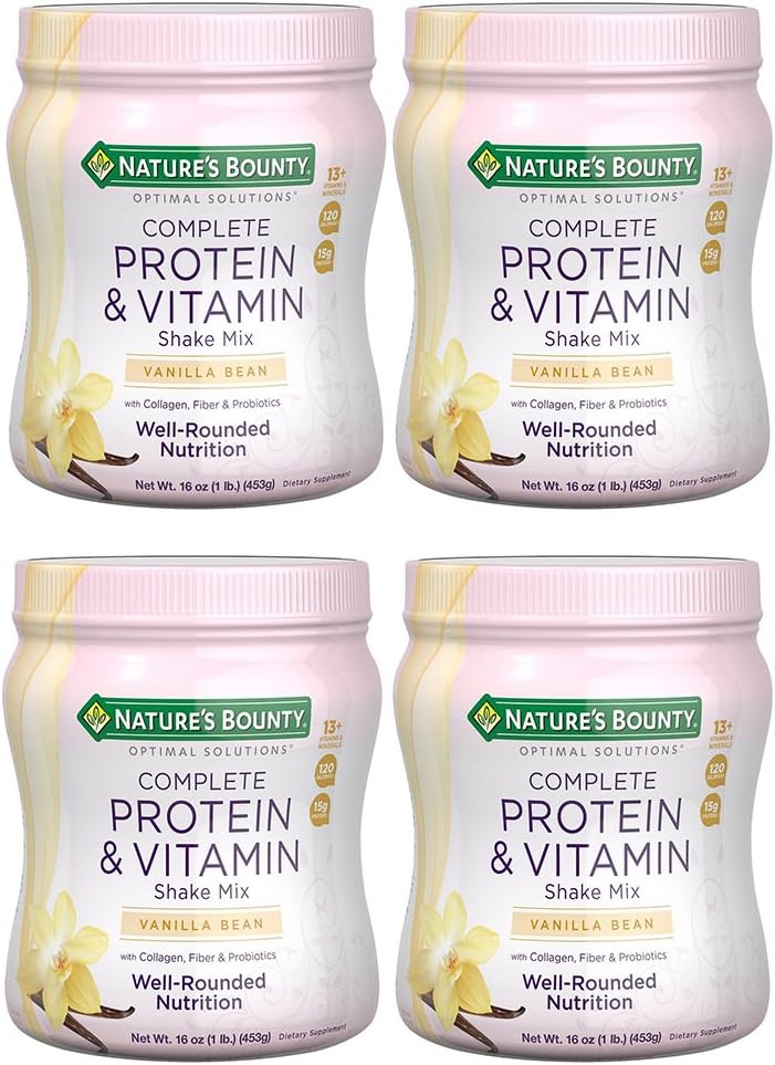 Optimal Solutions Shake Vanilla, 4 Bottles (16 Ounces)