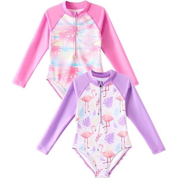 Gottex Zweiteiliger Rashguard Für Kinder - Langärmlig Mit UV-Schutz, Ananas-Druck, Badeanzug Set