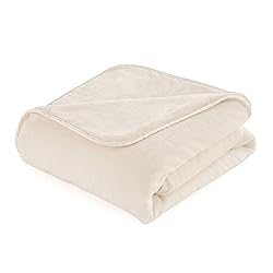Vellux The Heavy Weight 20 Pound Weighted Ivory Throw