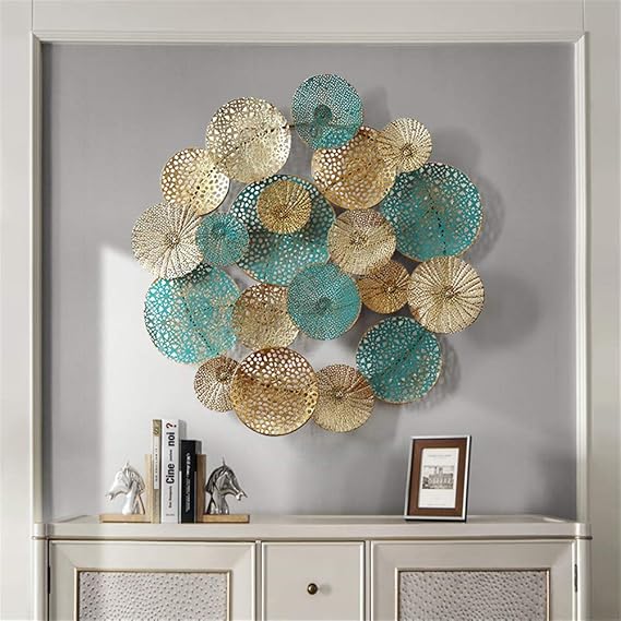 Tapices Decoración Estilo retro Metal Escultura Wall Art Modelo para