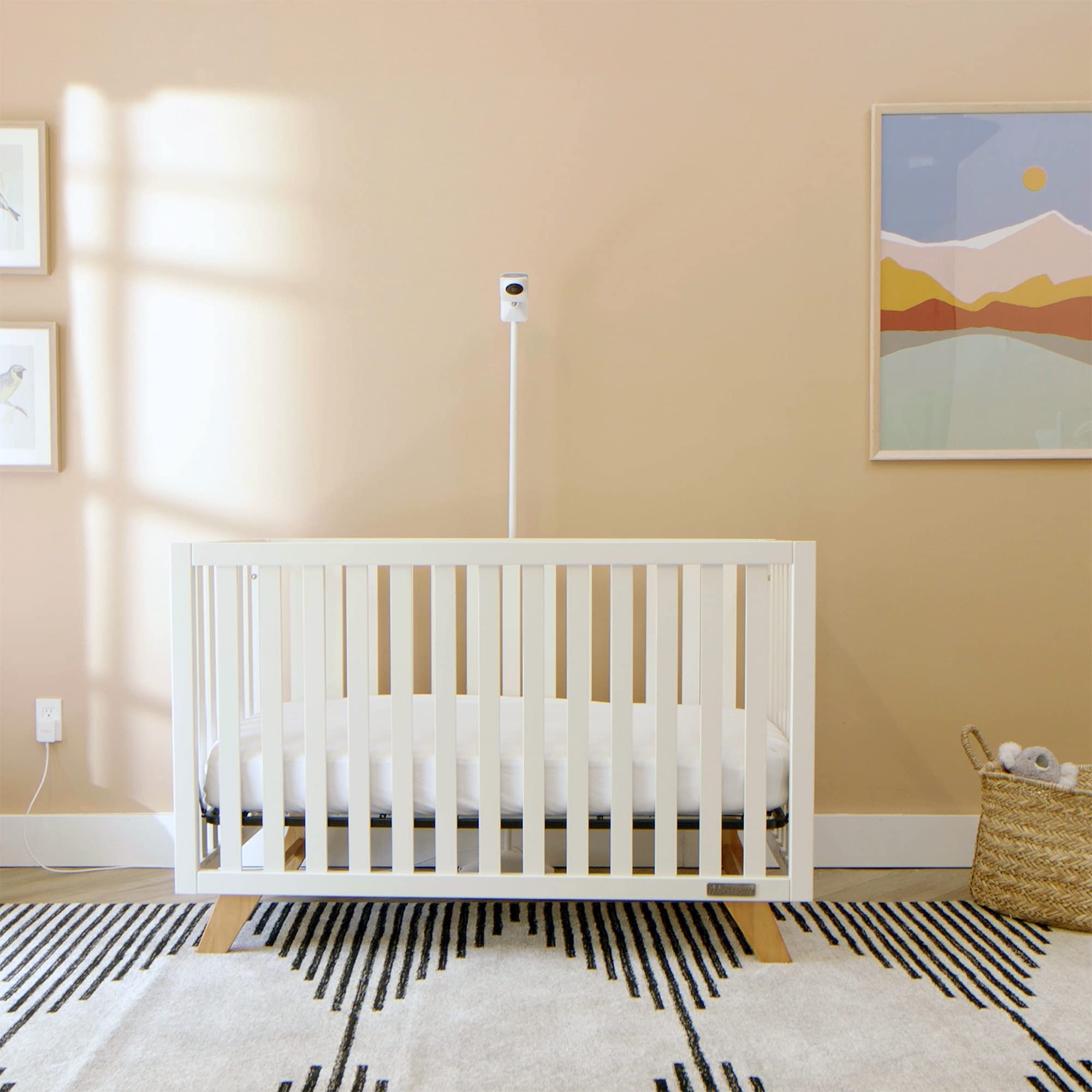Miku Pro Smart Baby Monitor with Floor Stand - Contact-Free Breathing & Sleep Tracking - Real-Time - HD Video Baby Monitor with Camera & Audio, Night Vision, Humidity & Temperature - Two-Way Talk