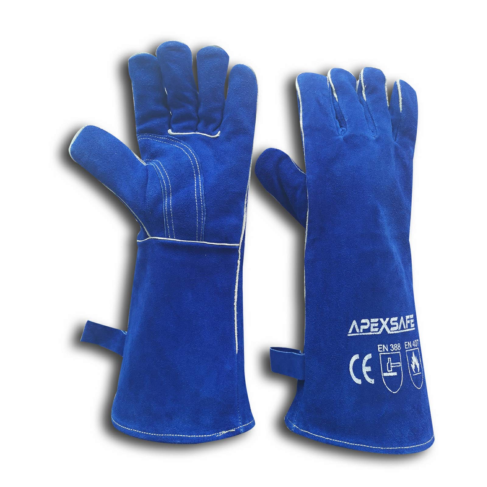 Buy APEXSAFE High Heat/Fire Resistant Leather Welding Gloves,Mitts for