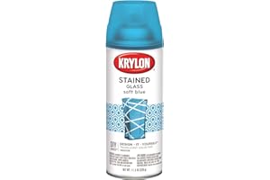 Krylon K09029000 Stained Glass Aerosol Paint, 11.5 Ounce (Pack of 1), Soft Blue, 6 1