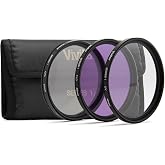 Vivitar 3-Piece Multi-Coated Glass Filter Kit (49mm UV/FLD/CPL)