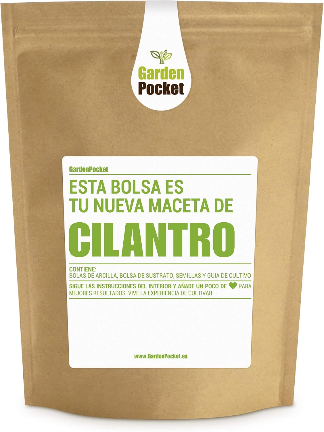 Garden Pocket - Kit de Cultivo de CILANTRO - Bolsa Maceta: Amazon ...