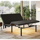 Marsail Adjustable Bed Frame Queen Electric Base, Head &amp; Foot Incline | Remote&amp;Zero Gravity Position Bed,Adjustable Bed Base LED Light, USB Charging Station, Easy Assembly