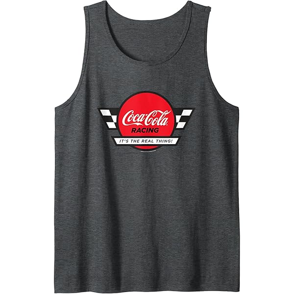 Amazon.com: Coca-Cola Racing Checkered Bottle Red Label Tank