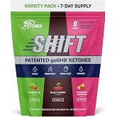 Real Ketones BHB Exogenous Ketones Drink Mix Packets Keto Electrolytes Powder Packets No Sugar with 4 Main Fasting Electrolytes Plus Hydrating Patented Keto BHB - 7 Count Variety Pack
