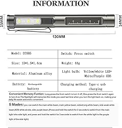 Pen Light Flashlight, Bright Small Handheld Pocket
