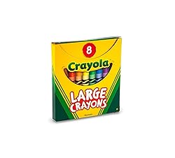 Crayola Large Crayons - Assorted (8 Count), Giant